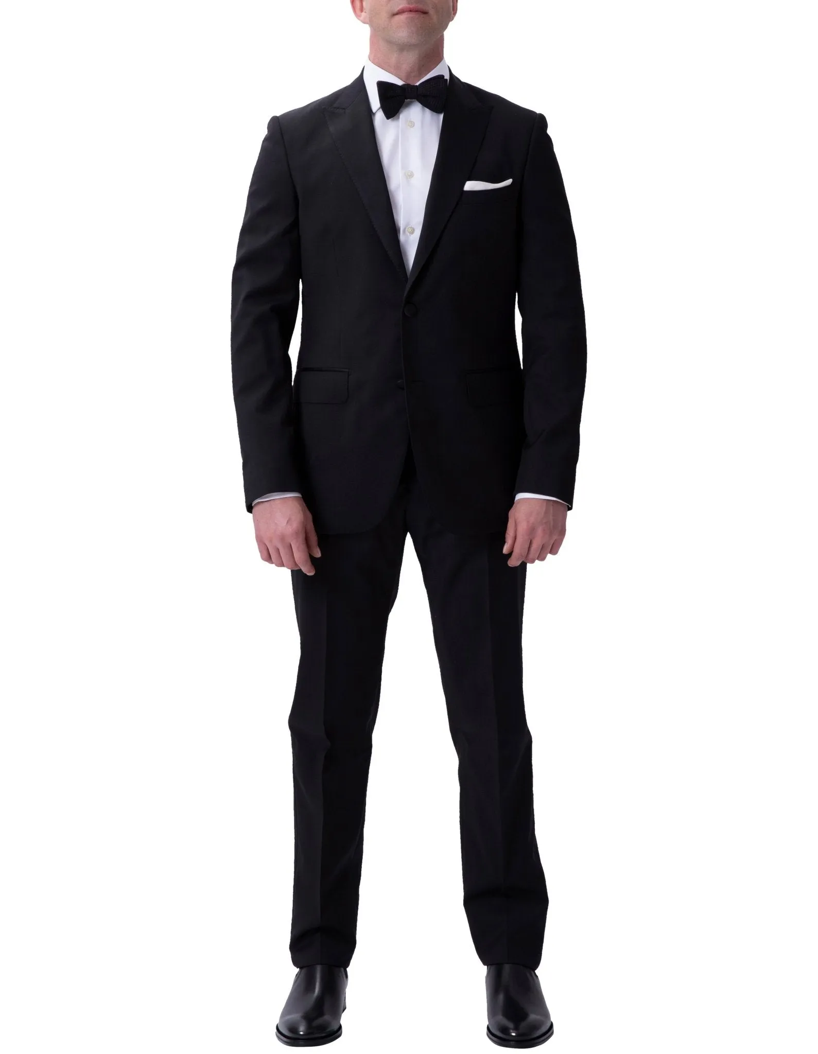 HENRY SARTORIAL Peak Collar Dinner Suit BLACK REG