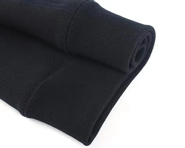 High Waist & Elastic Thicken Fleece Thermal Leggings