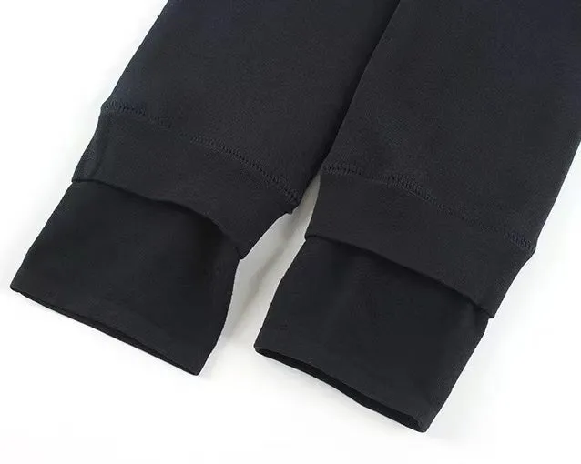 High Waist & Elastic Thicken Fleece Thermal Leggings
