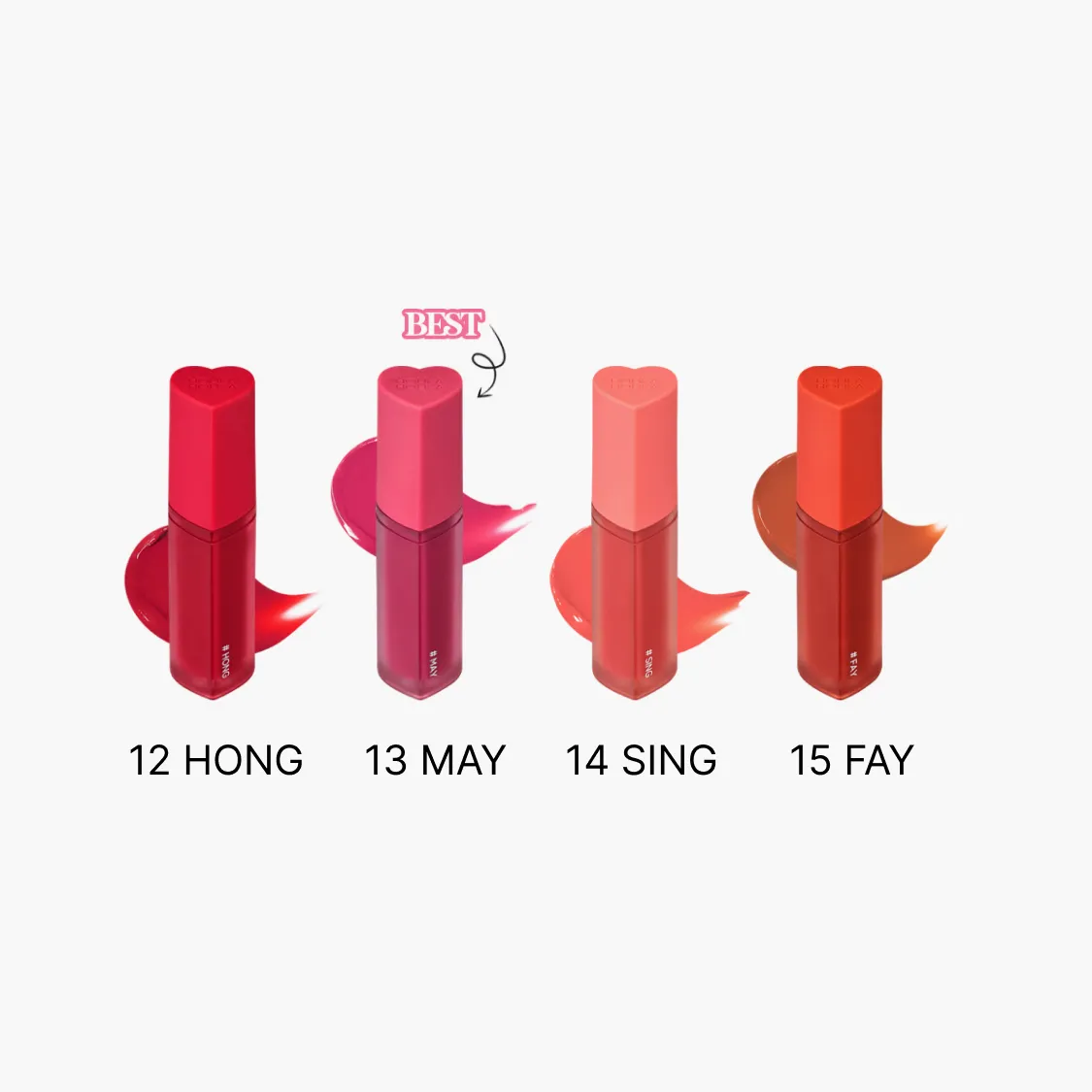 Holika Holika Heart Crush Glow Tint Air (15 colors); 0.11oz / 3g