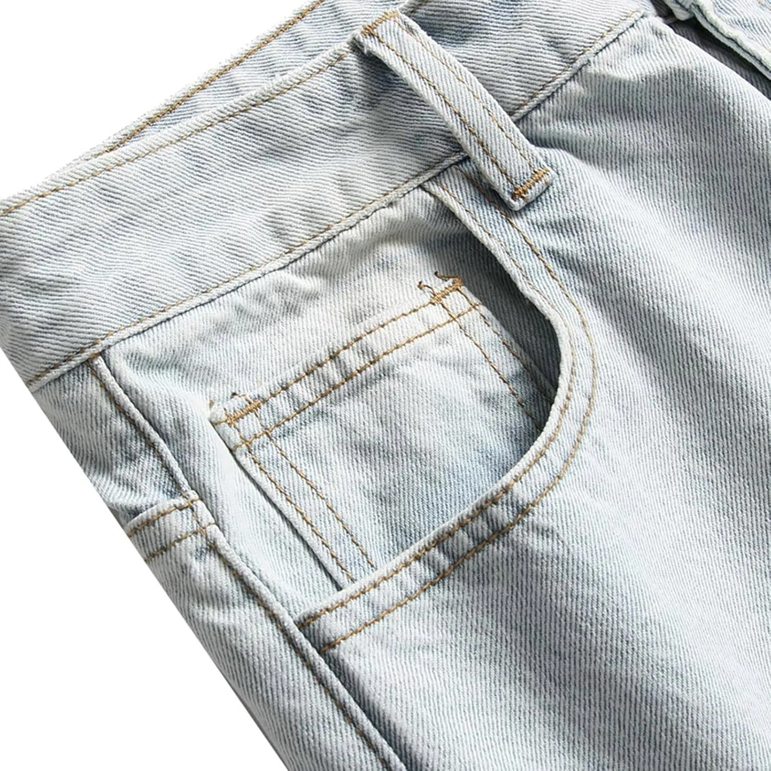 Jeans Men Trousers Casual Pants with Pockets Men Chino Pants Slim Fit Stretch Bodycon Trousers Casual Kitchen Pants