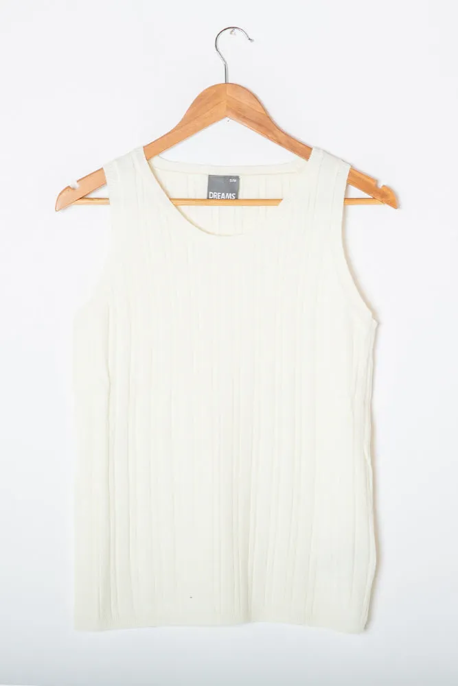 Knitted Ribbed Vest Top