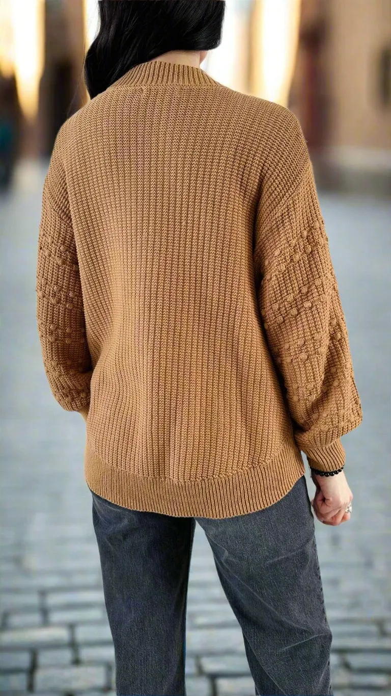 KOLANA BRICK OR TAWNY CARDIGAN