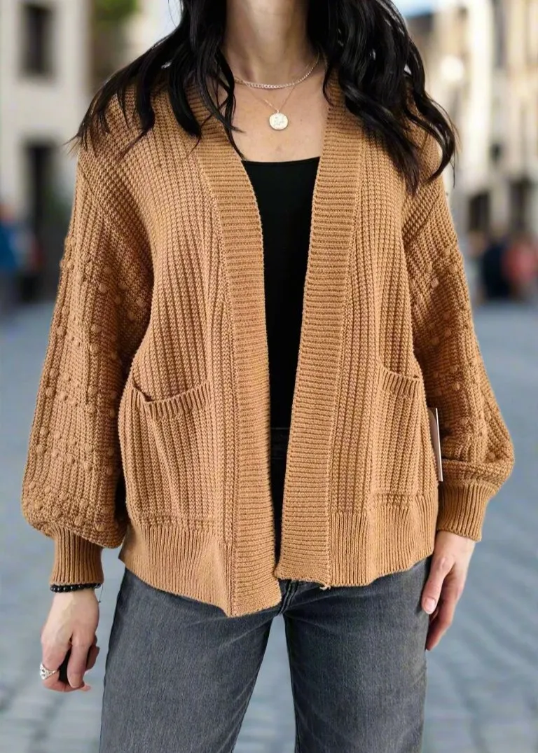 KOLANA BRICK OR TAWNY CARDIGAN