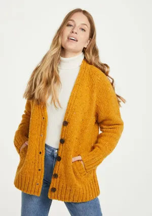 Ladies Tweed Cardigan | Sunflower