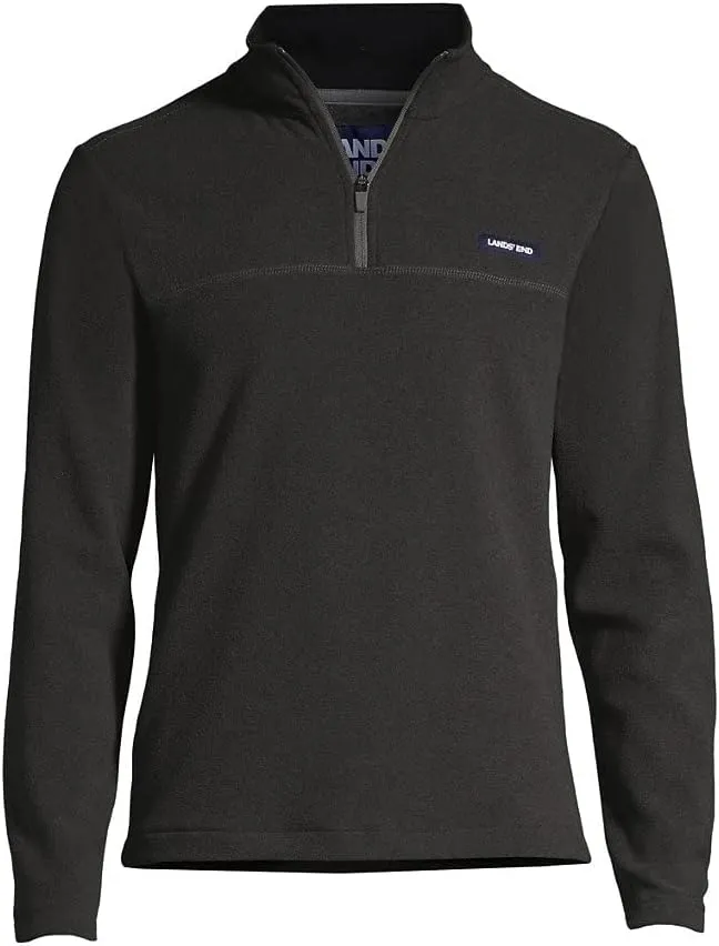 Lands' End Men's Anyweather Fleece Quarter Zip Pullover