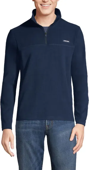 Lands' End Men's Anyweather Fleece Quarter Zip Pullover
