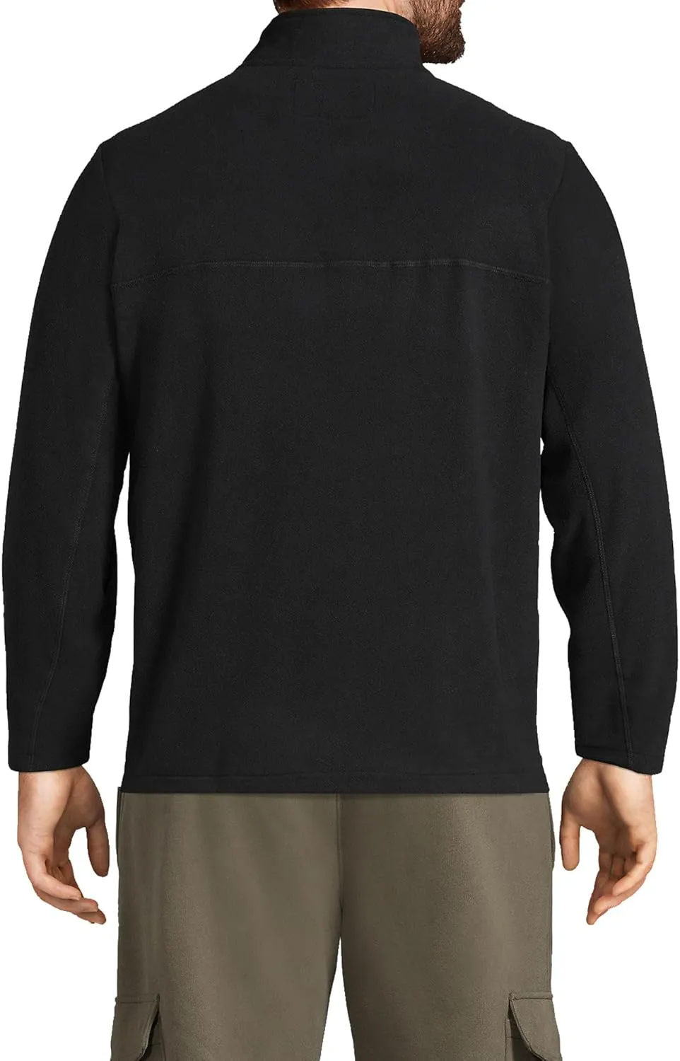 Lands' End Men's Anyweather Fleece Quarter Zip Pullover