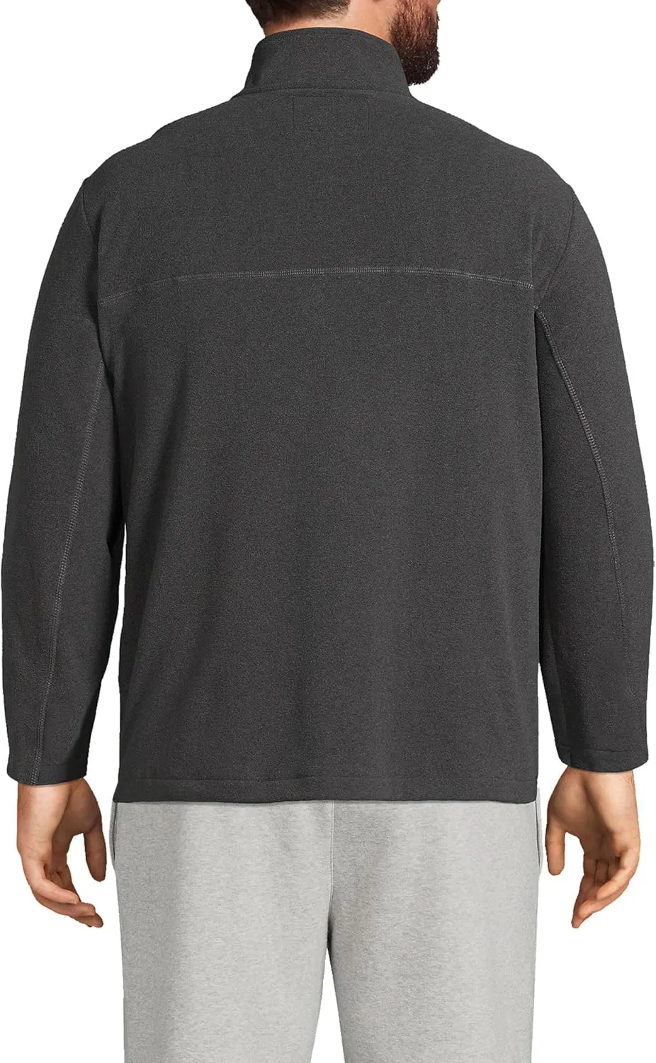 Lands' End Men's Anyweather Fleece Quarter Zip Pullover