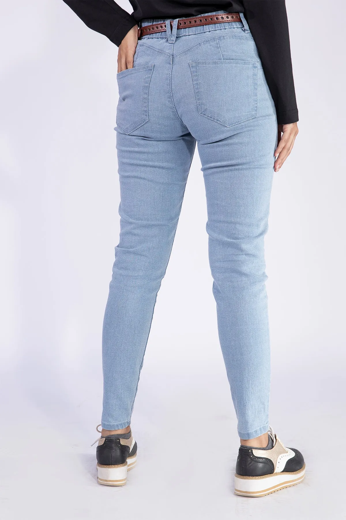 Light Wash Stretchy Jeggings - W21 - WDJ0008