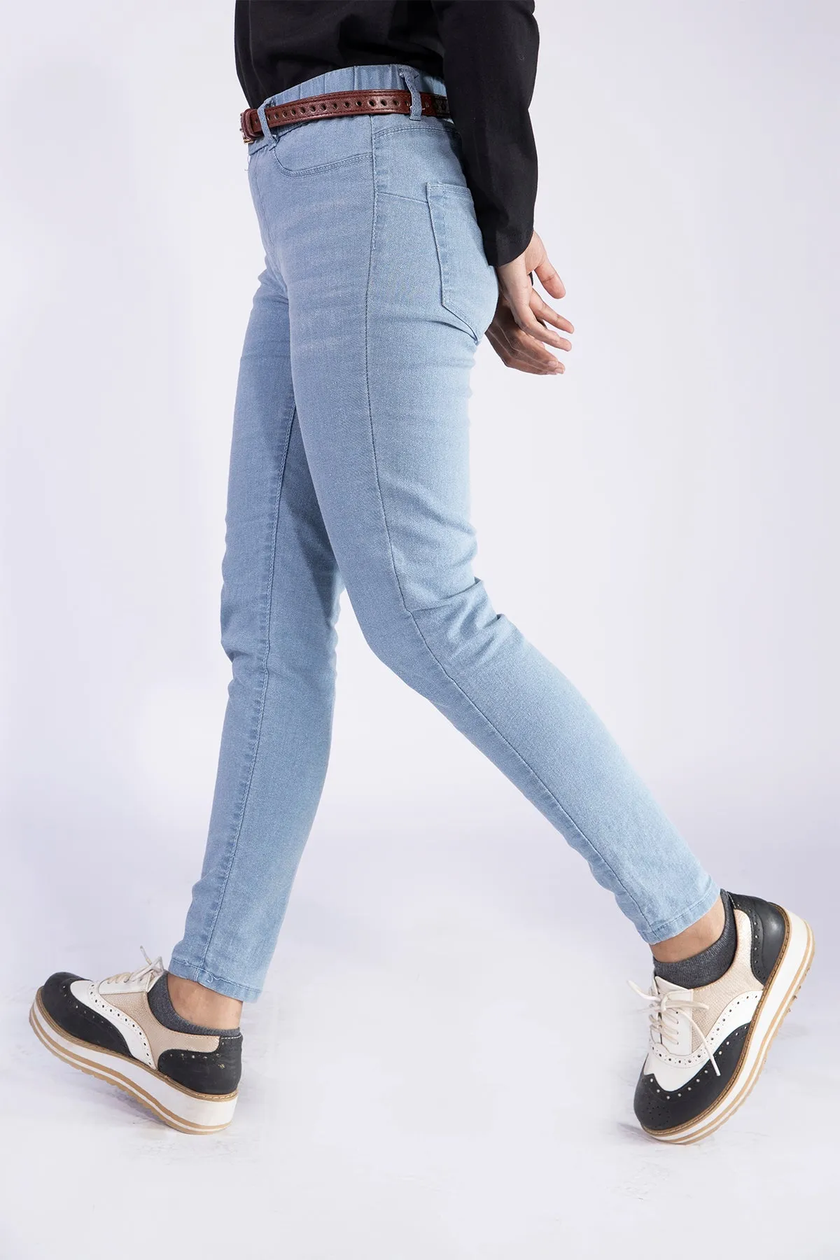 Light Wash Stretchy Jeggings - W21 - WDJ0008