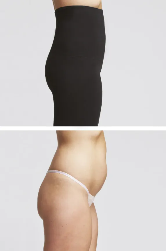 Lightweight Strong Compression Slim Fit Bootcut with High Waisted Tummy Control Black