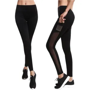 Line Flexible Pocket Mesh Leggings