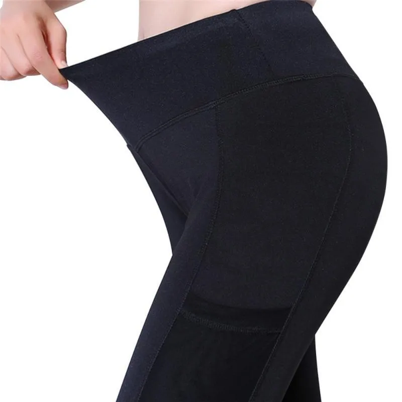 Line Flexible Pocket Mesh Leggings