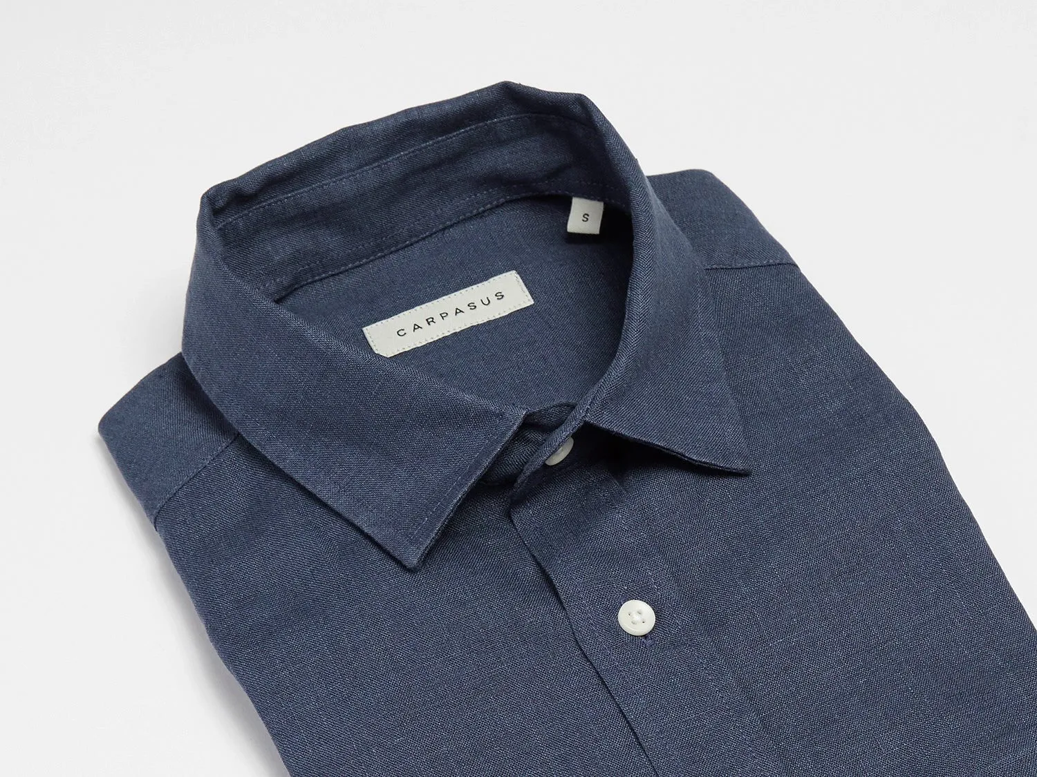 Linen Shirt Short Lido Navy
