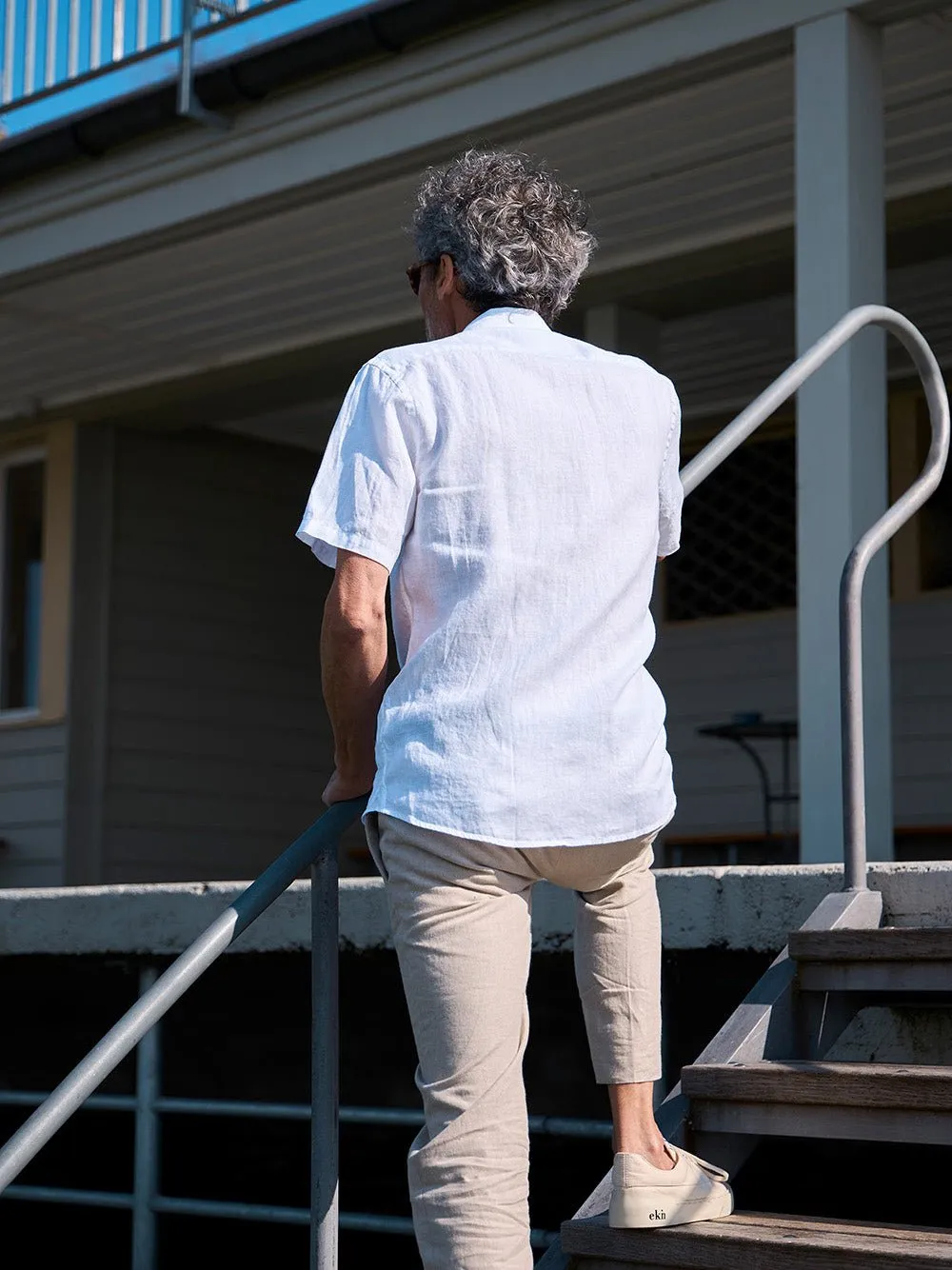 Linen Shirt Short Lido White