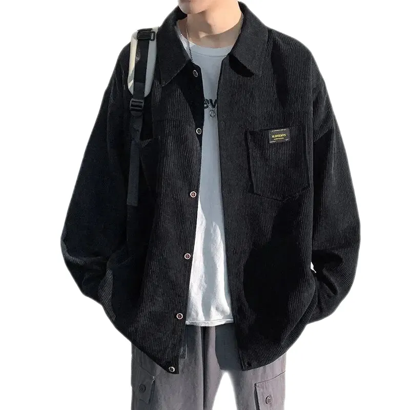 Long Sleeve Oversized Corduroy Shirt