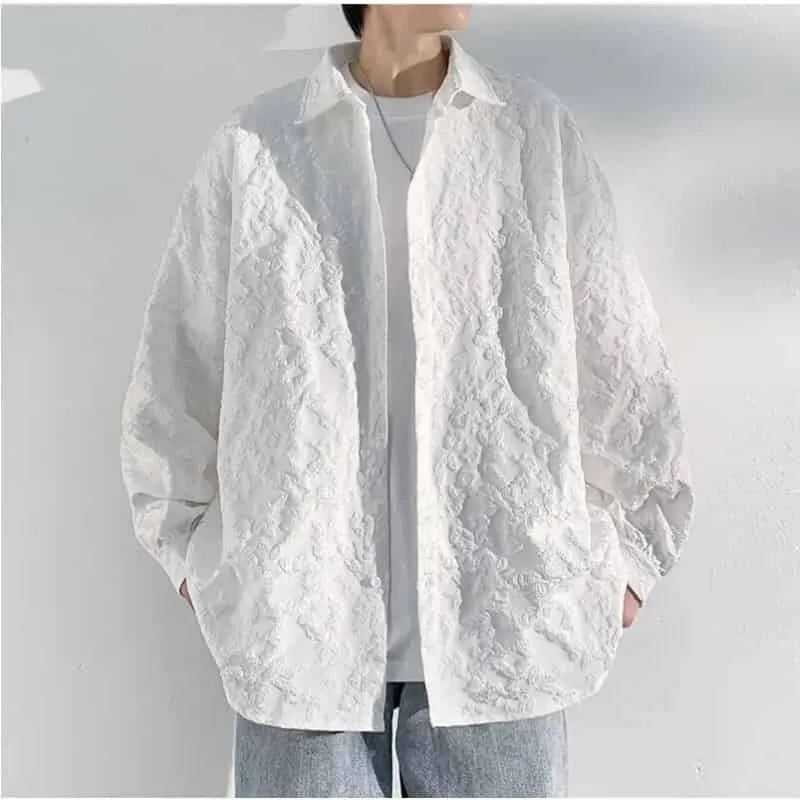 Long Sleeve Oversized Corduroy Shirt