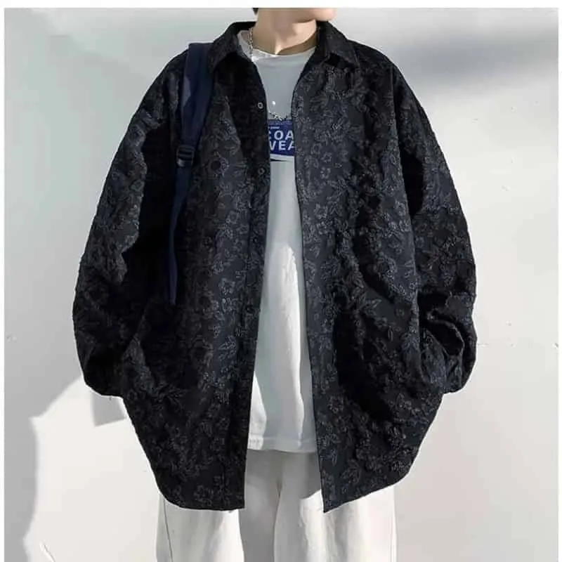 Long Sleeve Oversized Corduroy Shirt