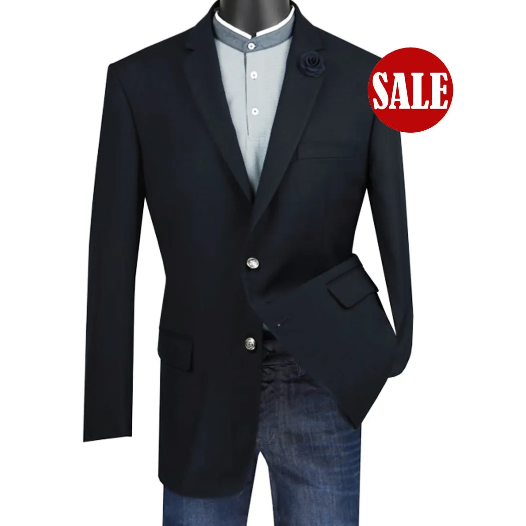 Luxurious Men's Regular-Fit Dress Blazer - Black