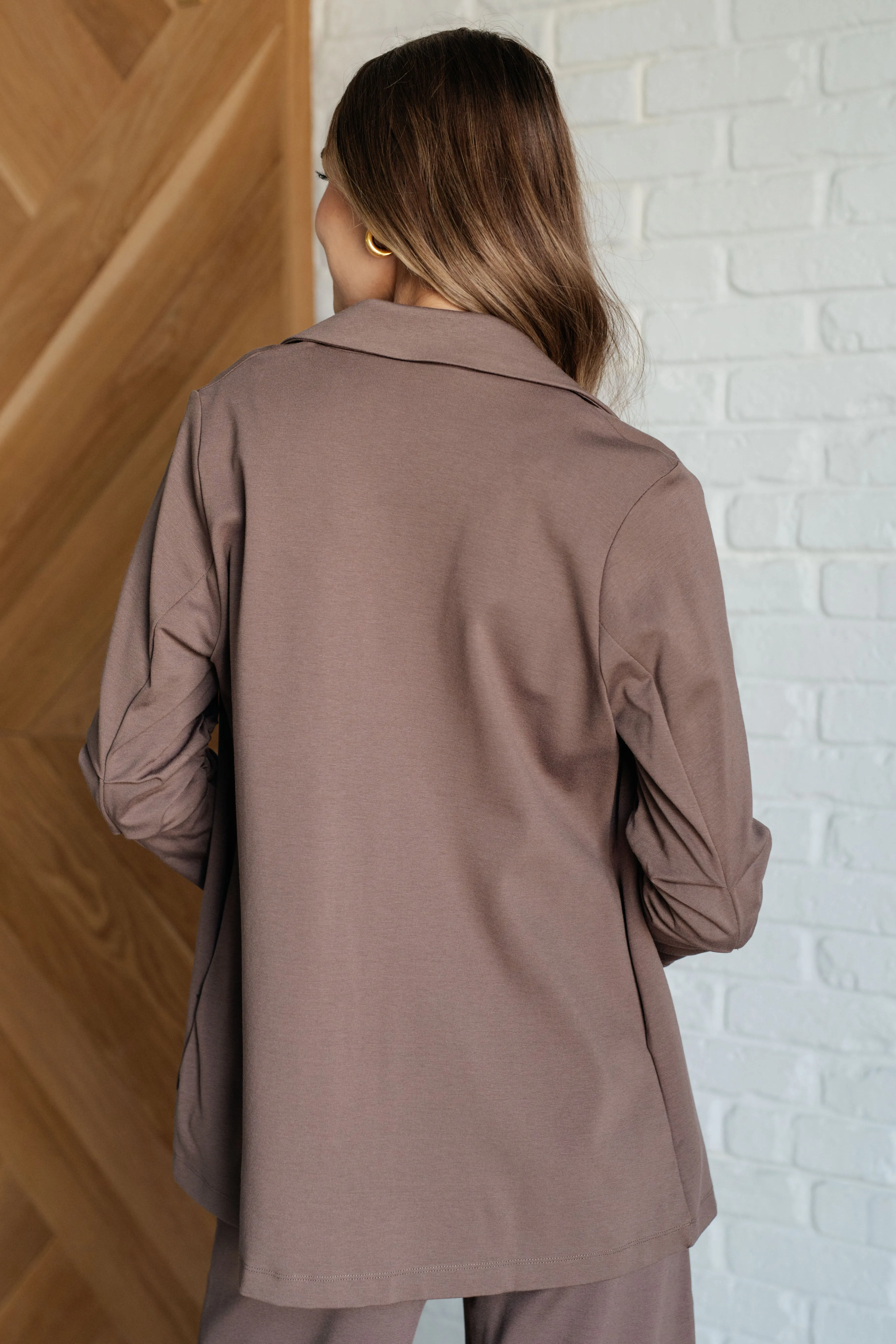 Magic 3/4 Blazer | Dark Mocha