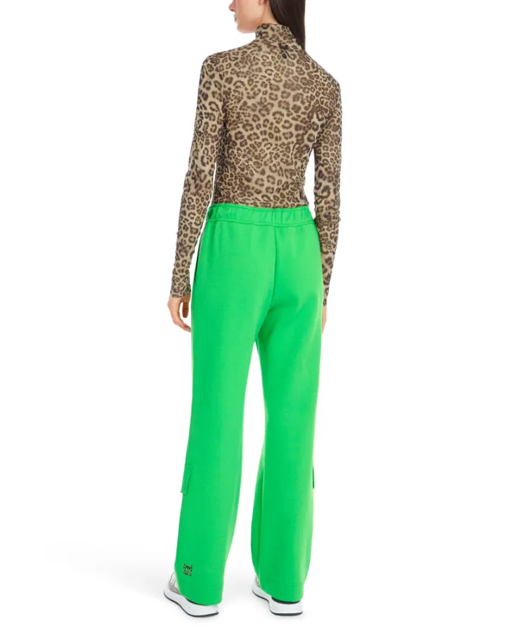 Marc Cain Leo Print Mesh Turtleneck