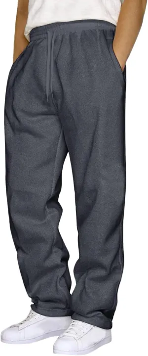 Men's Lightweight Jogging Pant with Pockets Cargo Work Joggers Loose Sport Casual Sweatpant Comfortable Pants