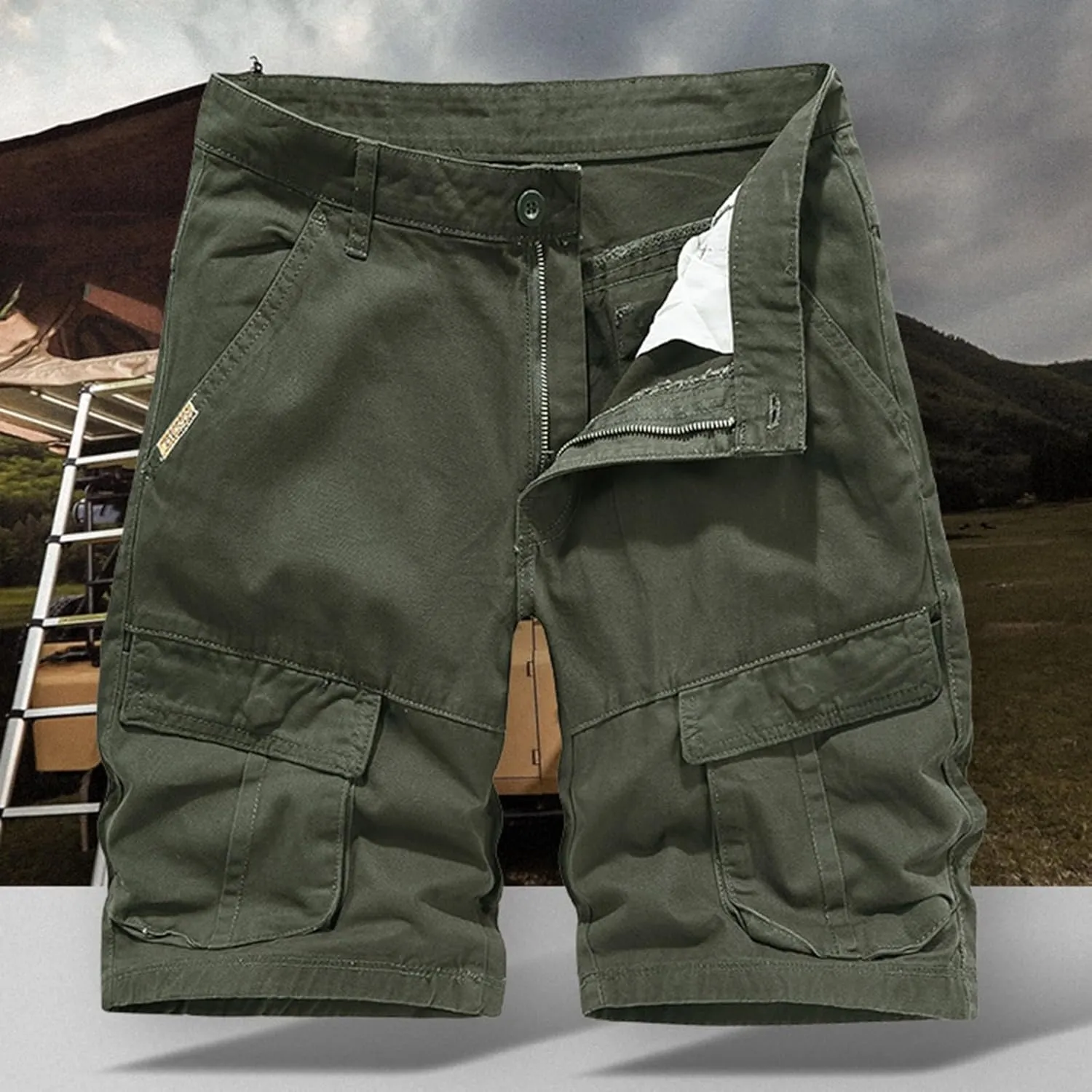 Men's Pants Casual Sports Pants Comfortable Cargo Shorts with Pockets Outdoor Fashion Five-Point Shorts