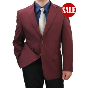 Men's Regular Fit Blazer Burgundy