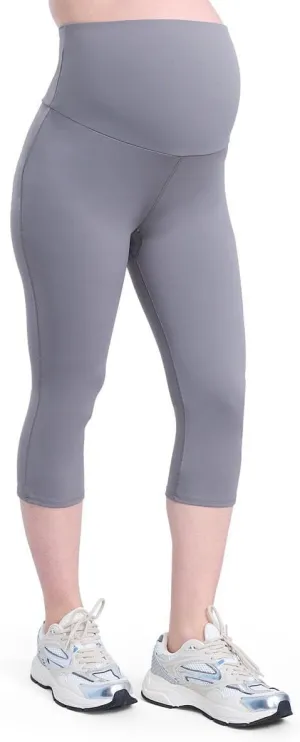 Motherhood Maternity Women's Over The Belly Active Capri Pregnancy Legging