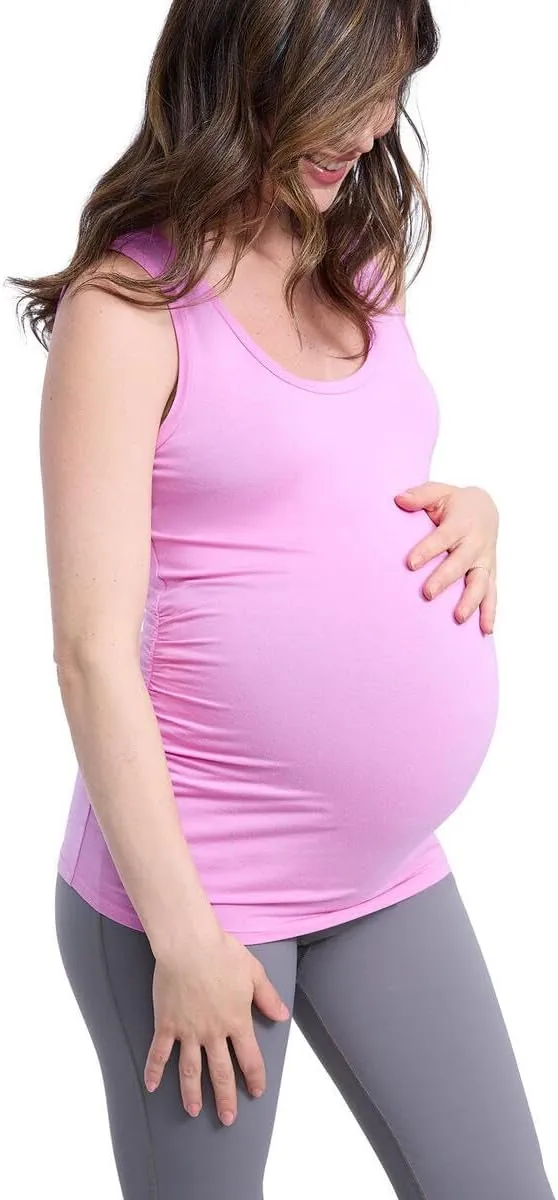 Motherhood Maternity Women's Over The Belly Active Capri Pregnancy Legging