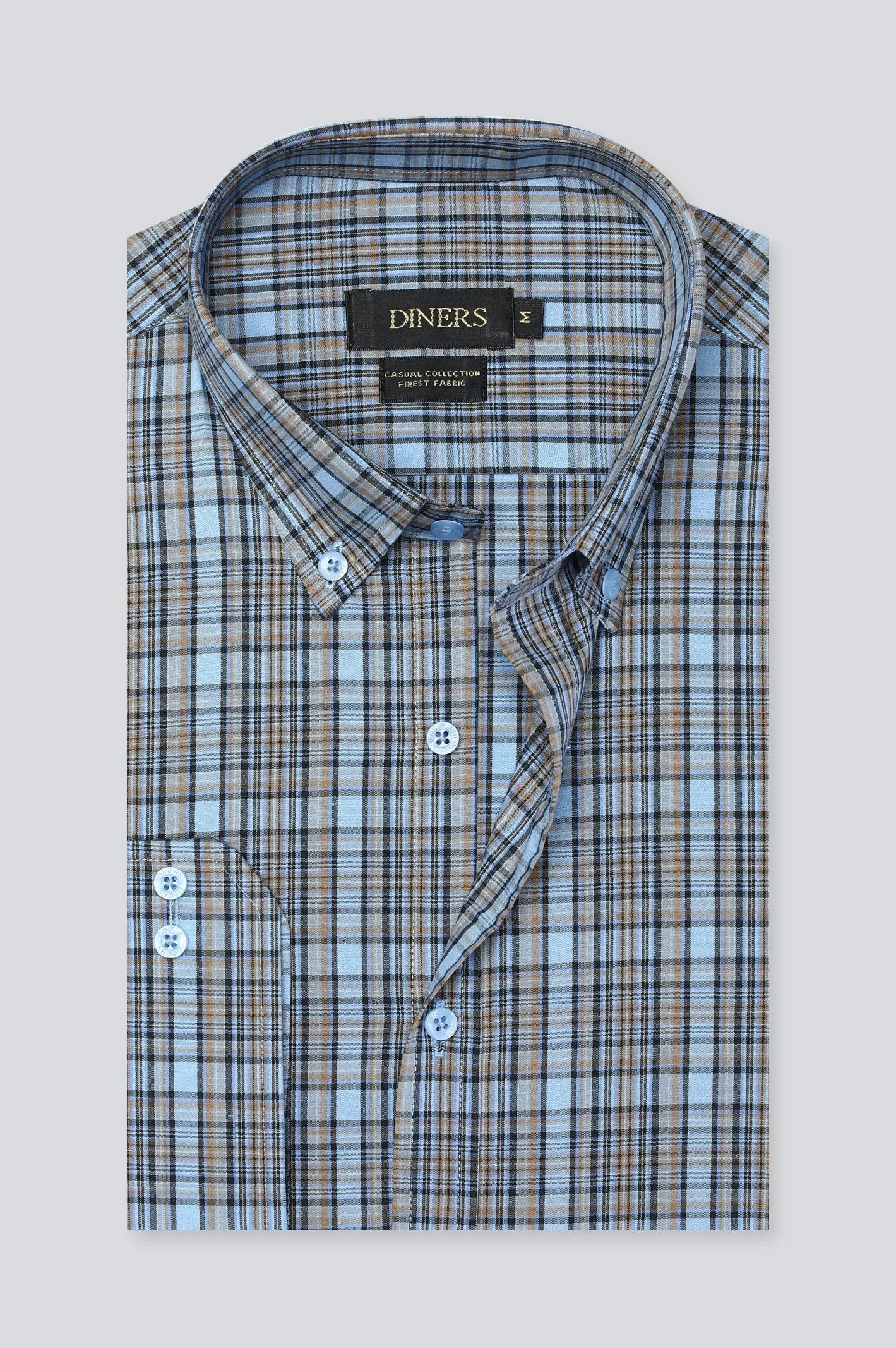 Multicolor Tattersall Check Casual Shirt