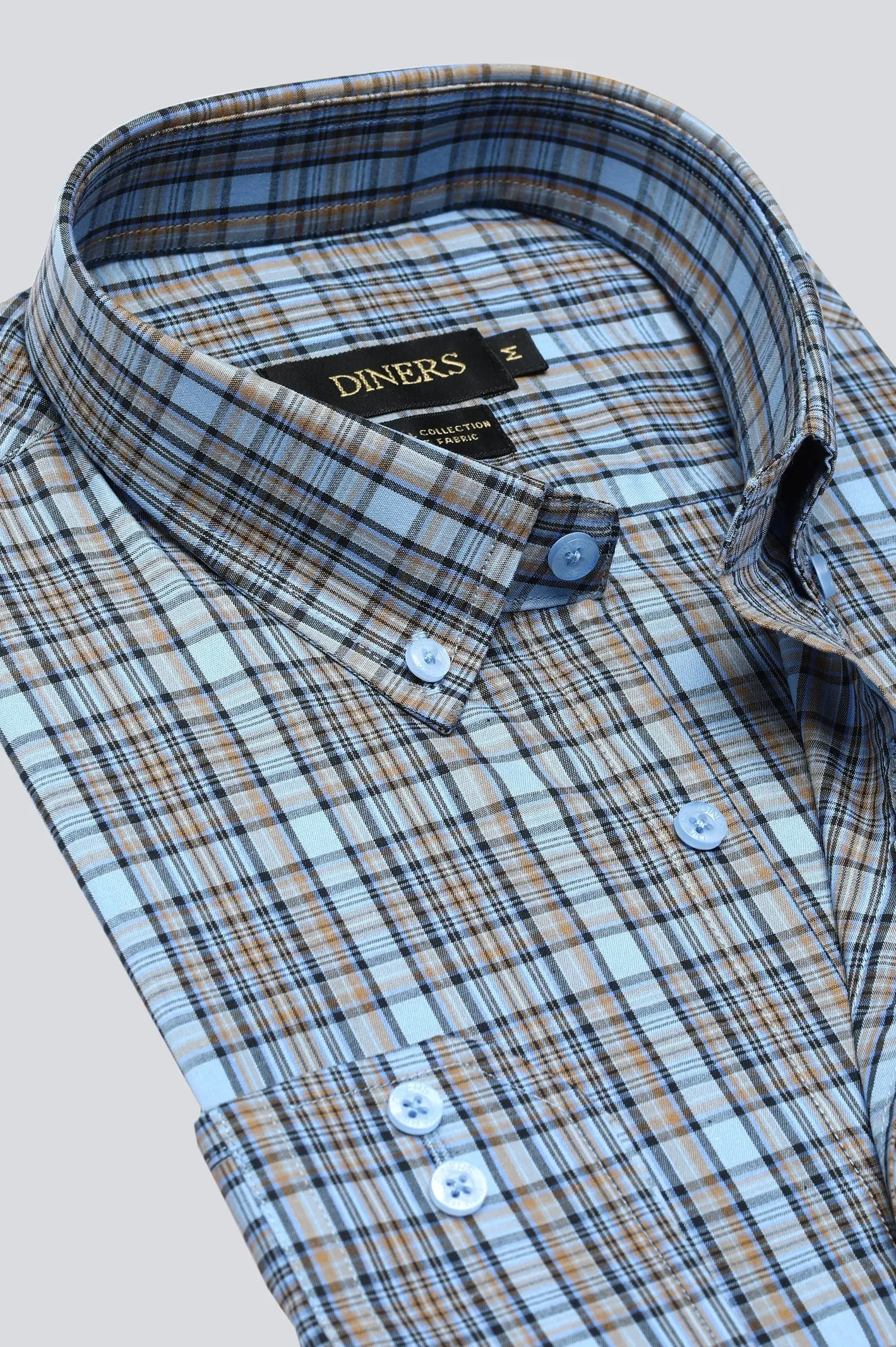 Multicolor Tattersall Check Casual Shirt