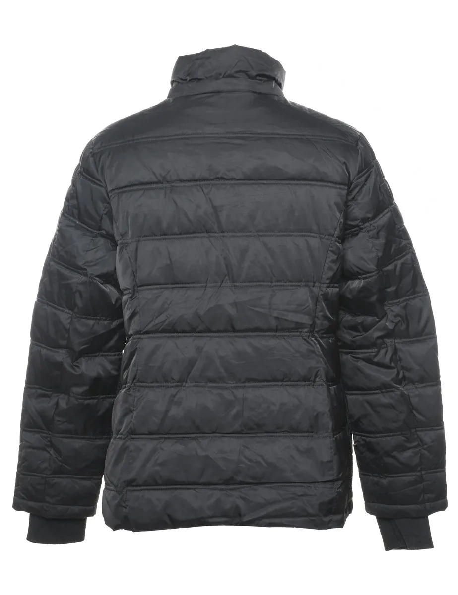 Nautica Black Zip-Front Puffer Jacket - XL