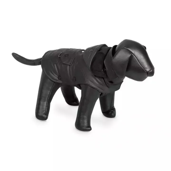 Nobby Mellow Dog Coat Black With Hood 48cm