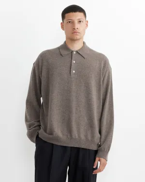 Noe Polo in Stone Melange