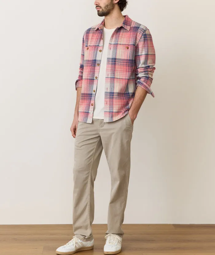 Pacifica Stretch Twill Shirt - Pink Multi Plaid