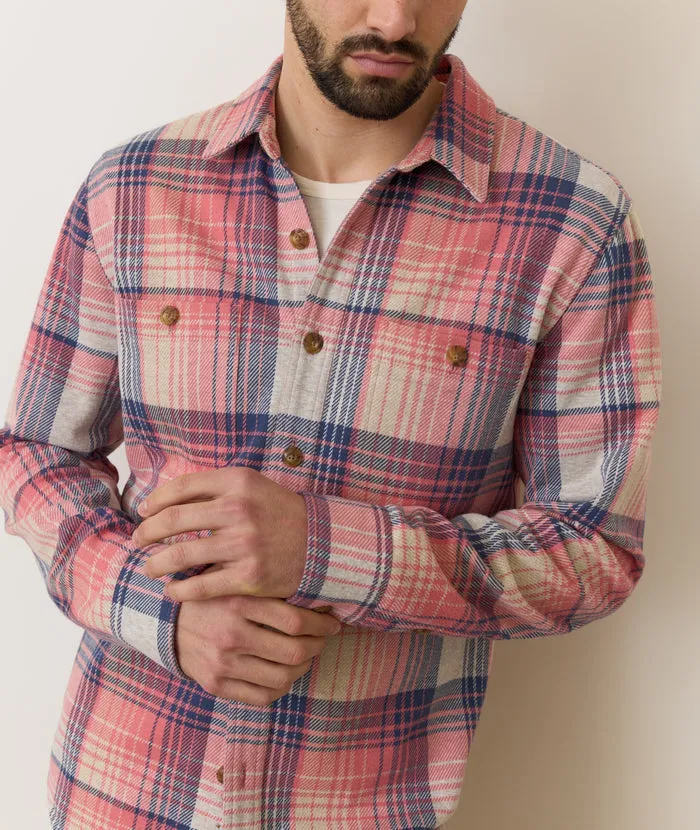 Pacifica Stretch Twill Shirt - Pink Multi Plaid