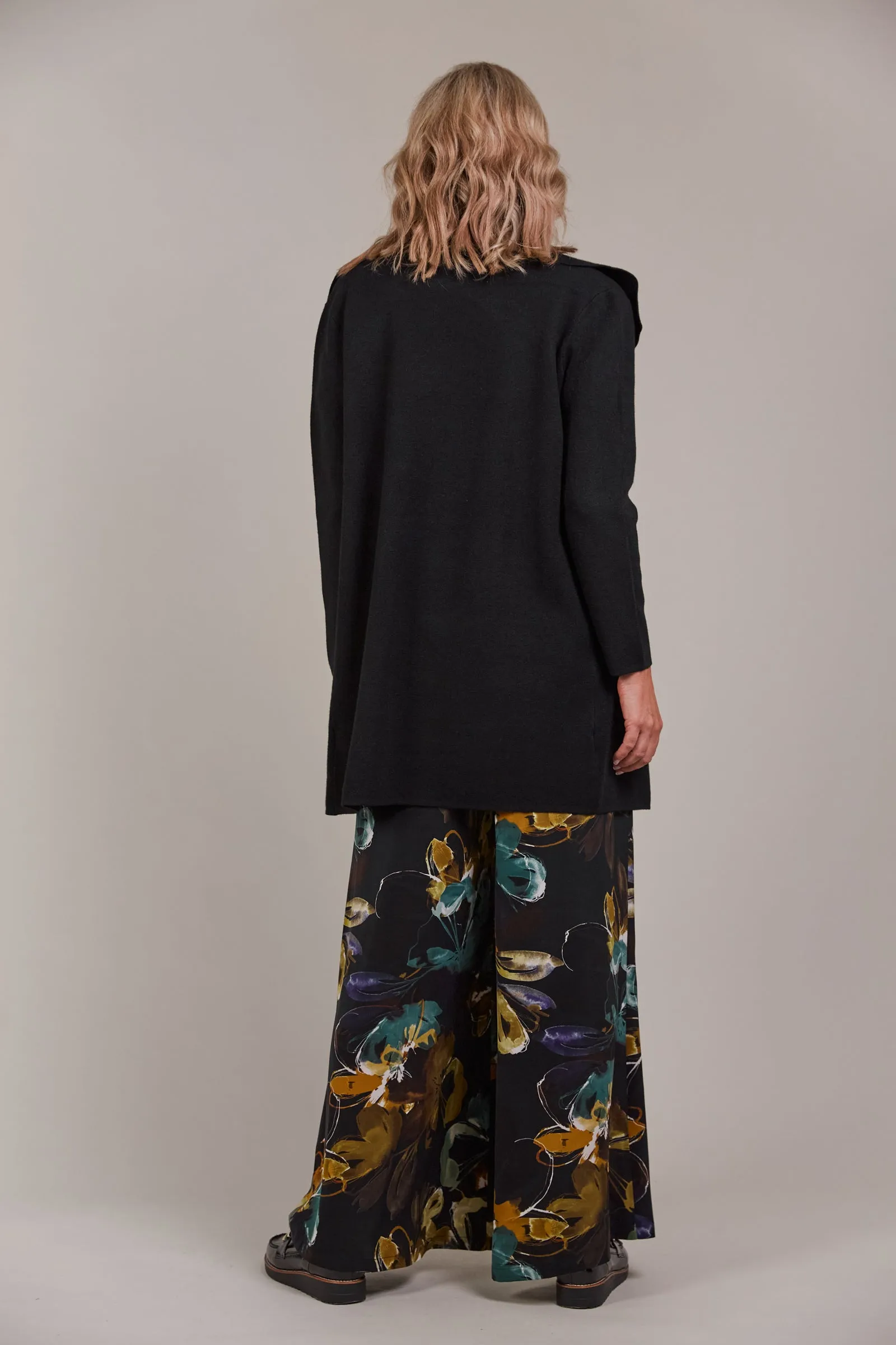 PALMER RELAXED CARDGAN - BLACK