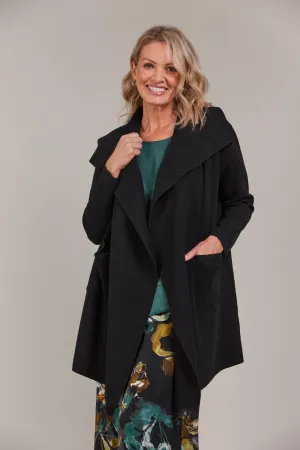PALMER RELAXED CARDGAN - BLACK