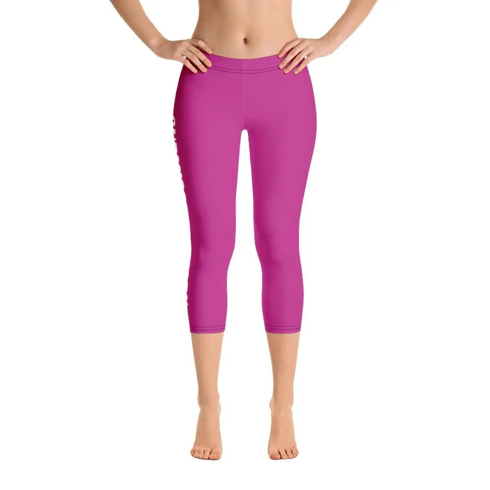 Pink SS Premium Standard ~ Capri Leggings