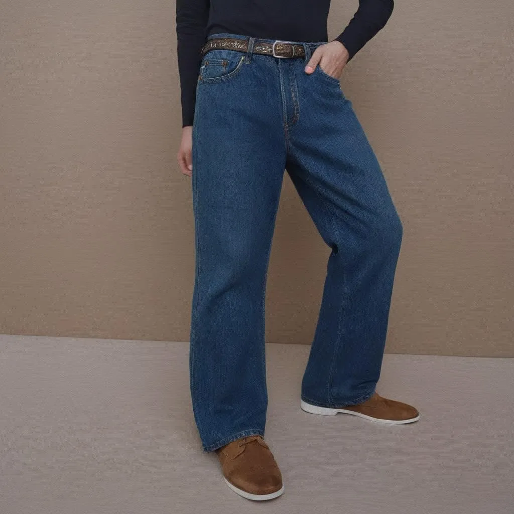 Plus Size Men's Jeans Men's Chinos Men's Faux Leather Pants Business Slim Fit Jeans Trousers Men's Black Cargo Pants