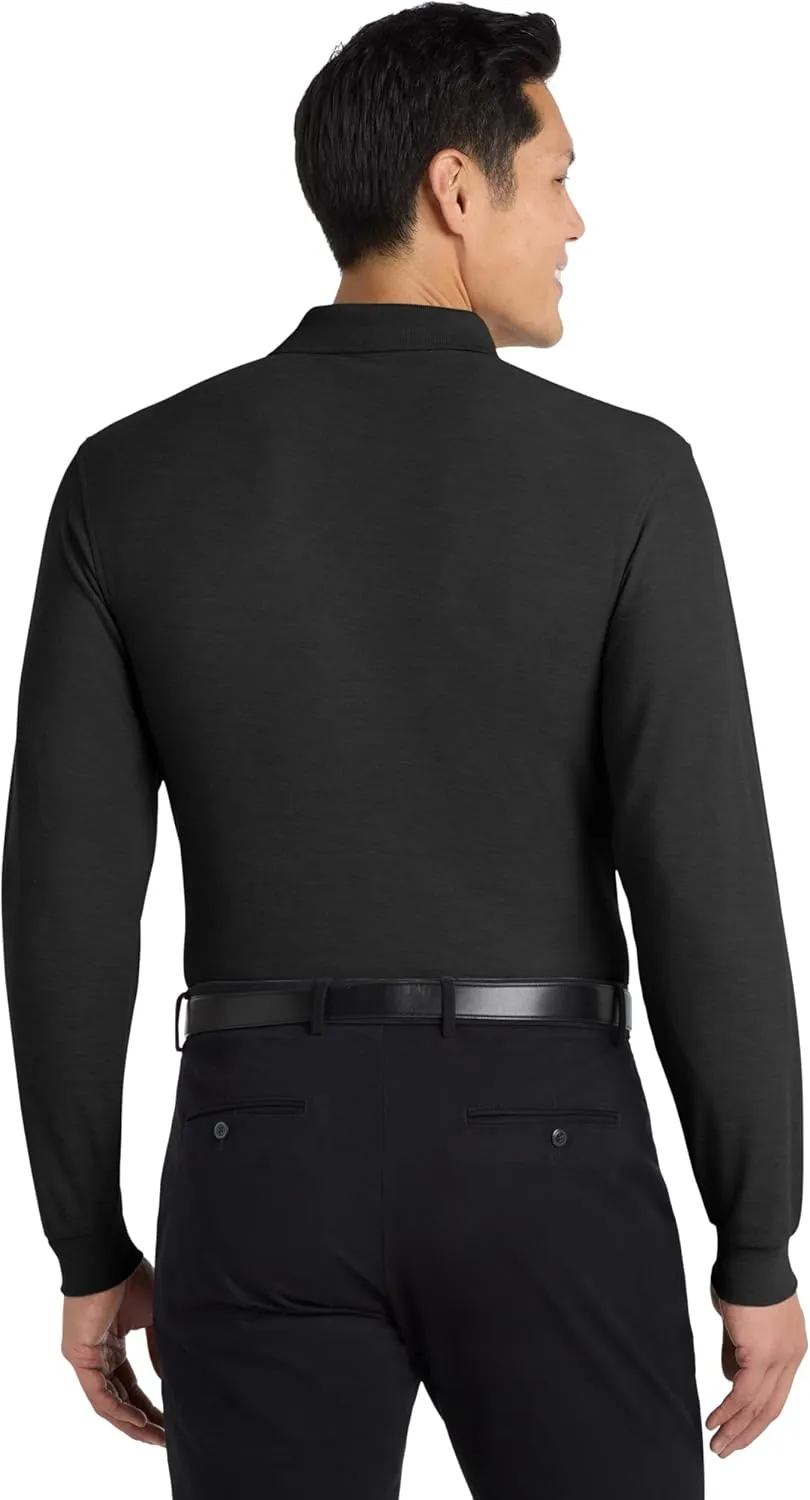 Port Authority Men's Long Sleeve Silk Touch Polo