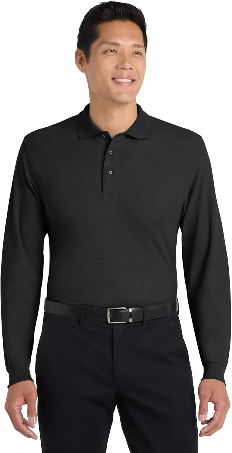 Port Authority Men's Long Sleeve Silk Touch Polo