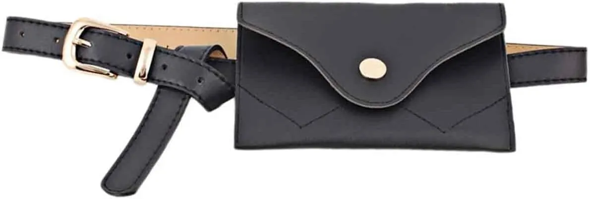 PU Leather Belt Fanny Pack Removable Belt Cellphone BagEnvelope Waist Bag Purse Waist Pouch