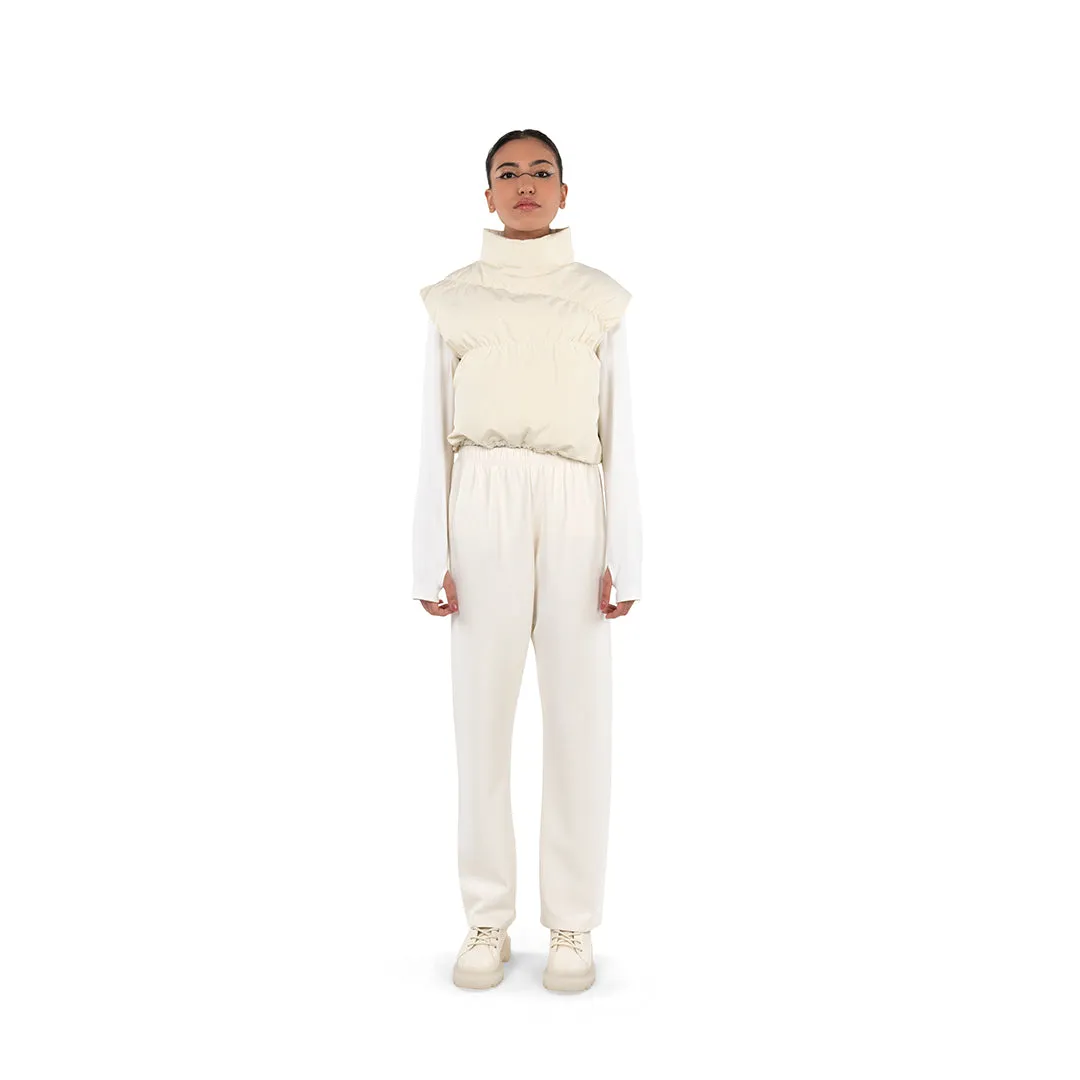 PUFFER TOP - OFF WHITE