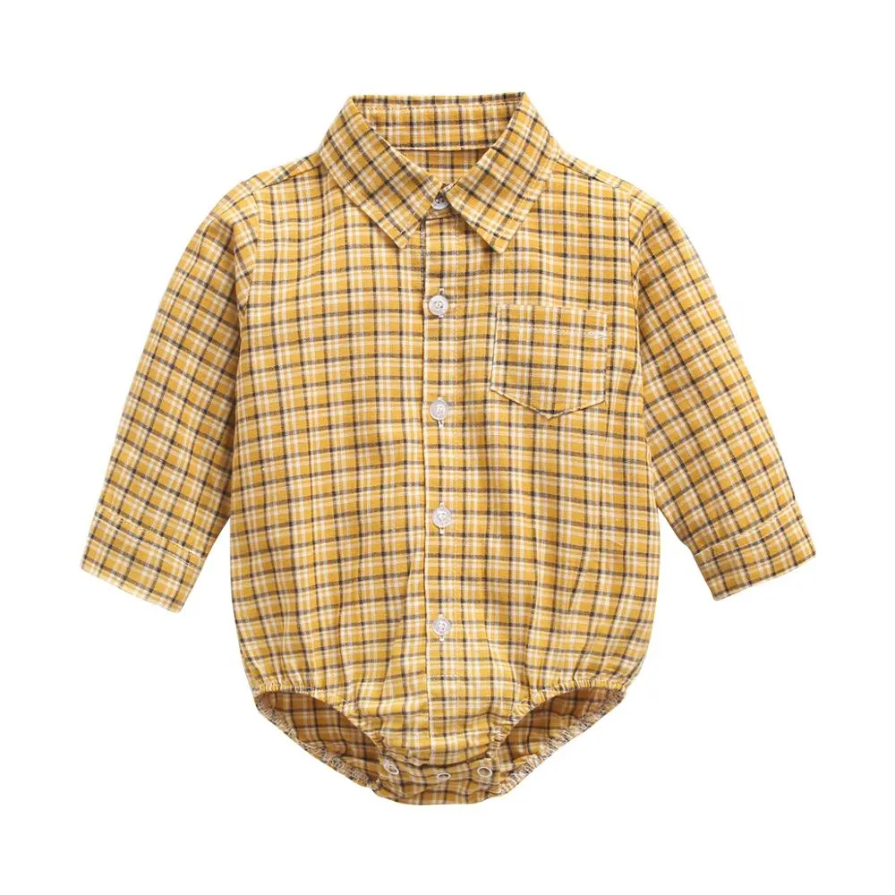 "Adam" Long Sleeved Shirt Romper