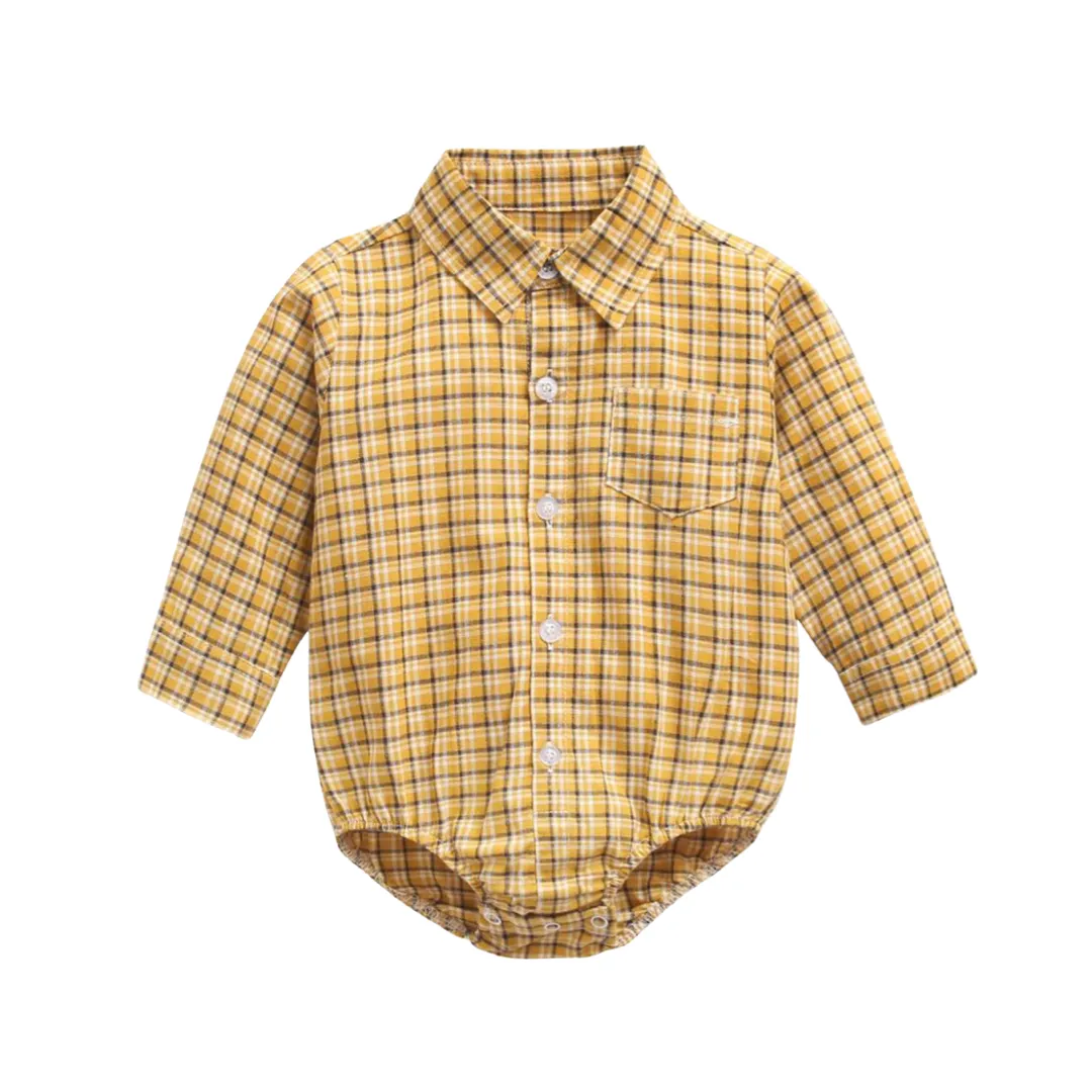 "Adam" Long Sleeved Shirt Romper