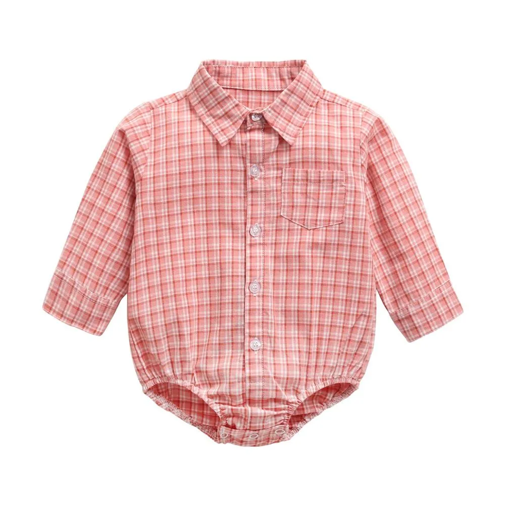 "Adam" Long Sleeved Shirt Romper