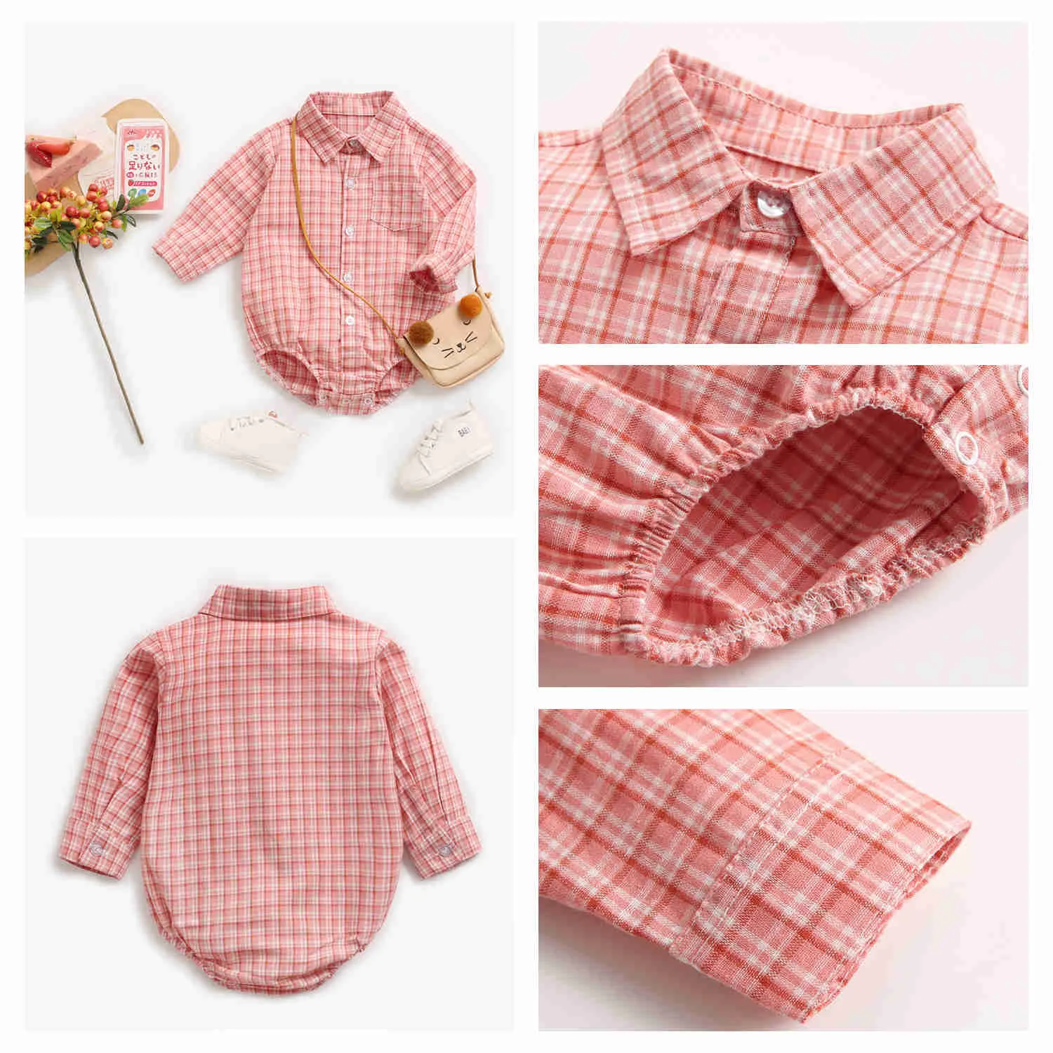 "Adam" Long Sleeved Shirt Romper